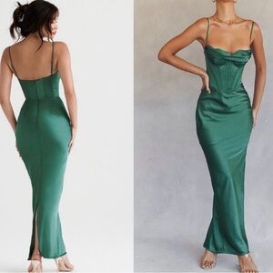 House of CB 'Charmaine' Forest Corset
Maxi Dress